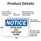 Signmission Office Staff Only Keep Door Closed, 14 in W x Rectangle, Aluminum OS-2PACK-NS-A-1014-L-16952 - alternate 2
